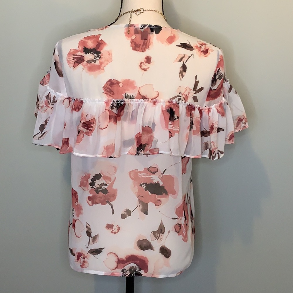 Chiffon Ruffle Blouse - Picture 3 of 7